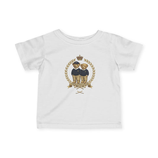 Royal Teddy Bears Infant Tee | Crown Laurel Crest Polo-Inspired Design