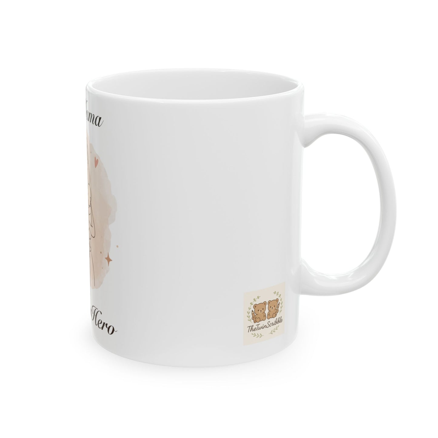 Ceramic Mug, SuperMom Twin Gift for New Moms of Twins or Mother of Twins, Mother's Day Gift, Twin Mom Present, Twin Mom Life, New Mom Mug