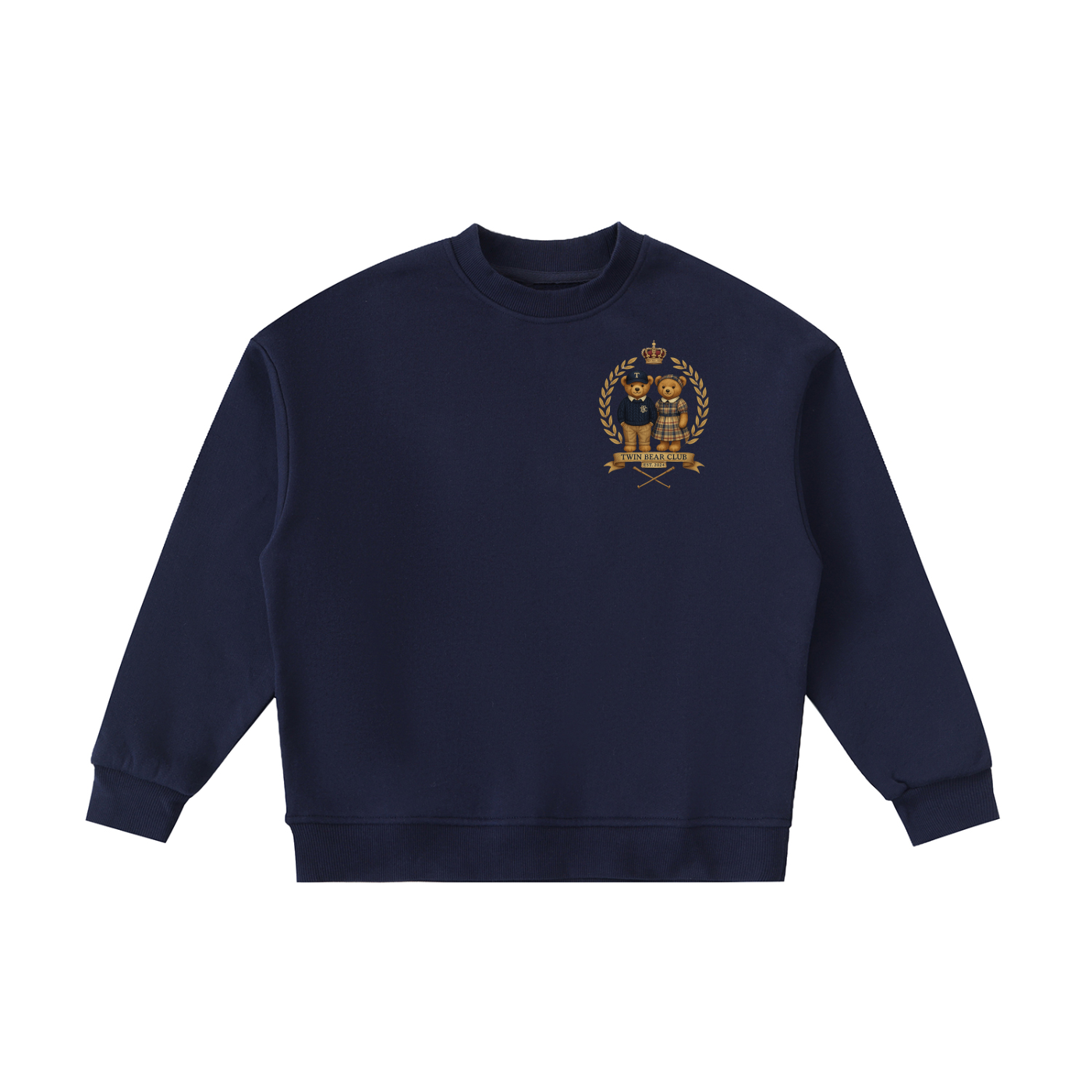 kids preppy sweatshirt,Twin Bear Club,childrens embroidered jumper,boys girls crewneck,kids vintage sweater,unisex kids jumper,old money kids outfit,toddler sweatshirt unisex,kids classic sweater,beige kids sweater