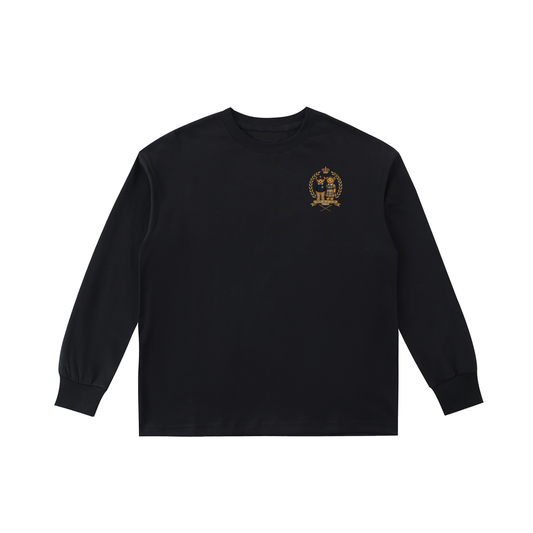 Kids fashion,kids apparel ,Long sleeve top,long sleeve swearshirt,unisex sweatshirt,girls fashion,boys fashion,Twin Bear Club,Matching family,Crest logo