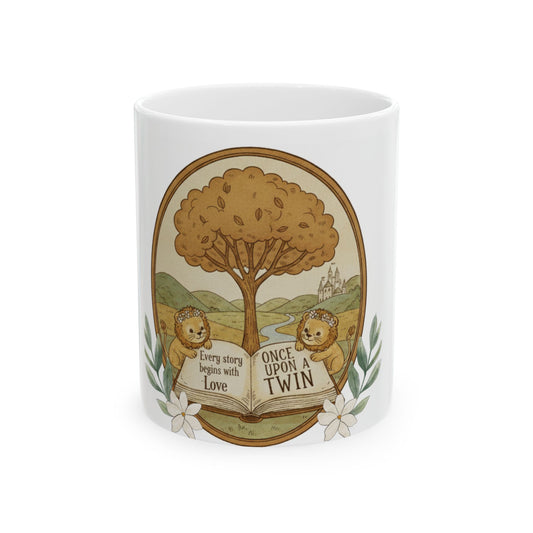 Once Upon a Twin Ceramic Mug, Twin Mom Gift, Special Cup of Joy, 11oz 15oz Coffee Cup, Twin Mom Present